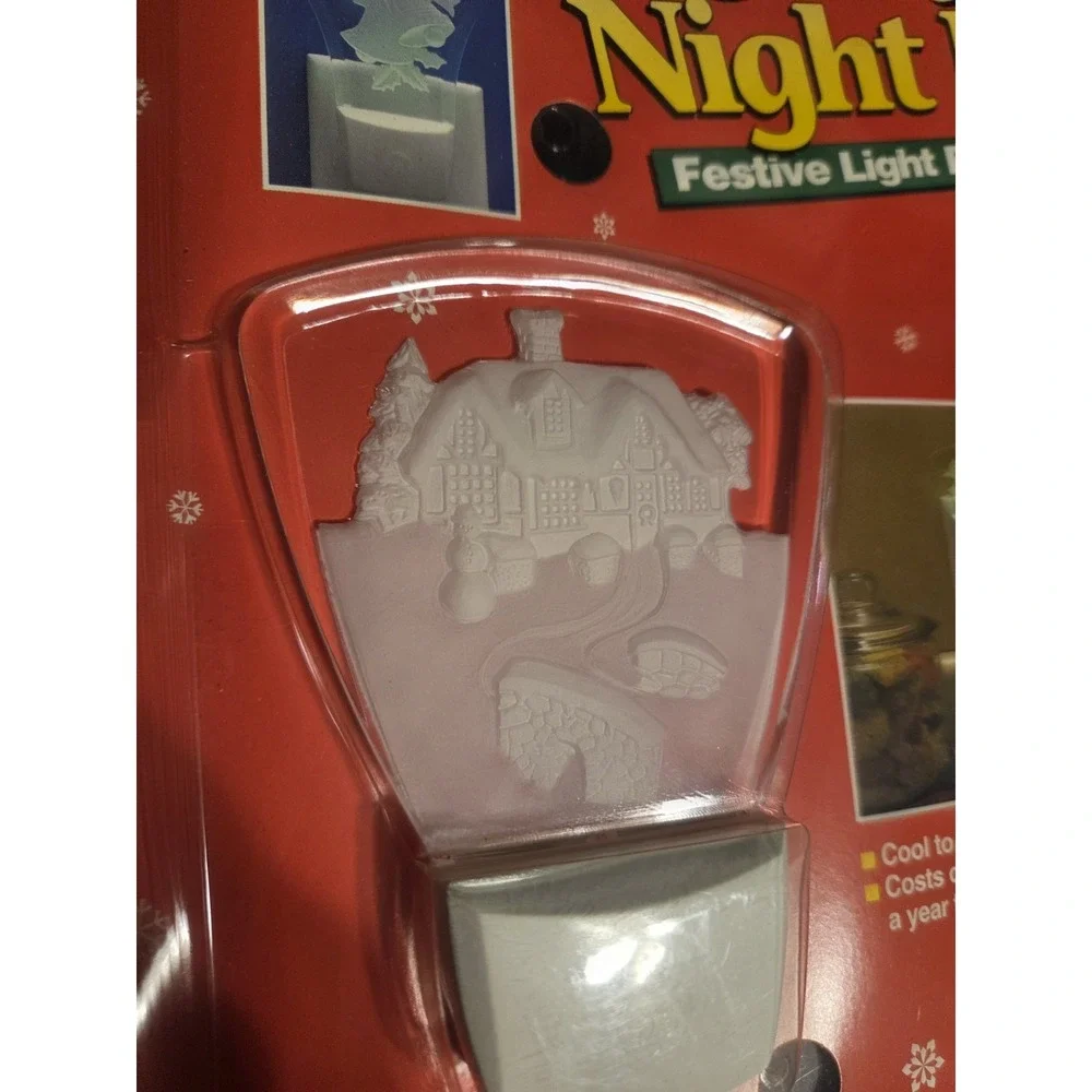 GE Etched Art Christmas Night Light Unopened